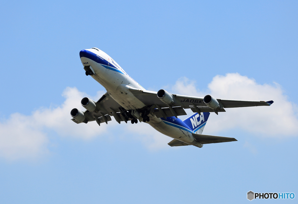 「そらー」 NCA 747-400 JA06KZ 離陸