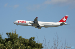 ☀「青い空」が一番 SWISS A340-313 HB-JME