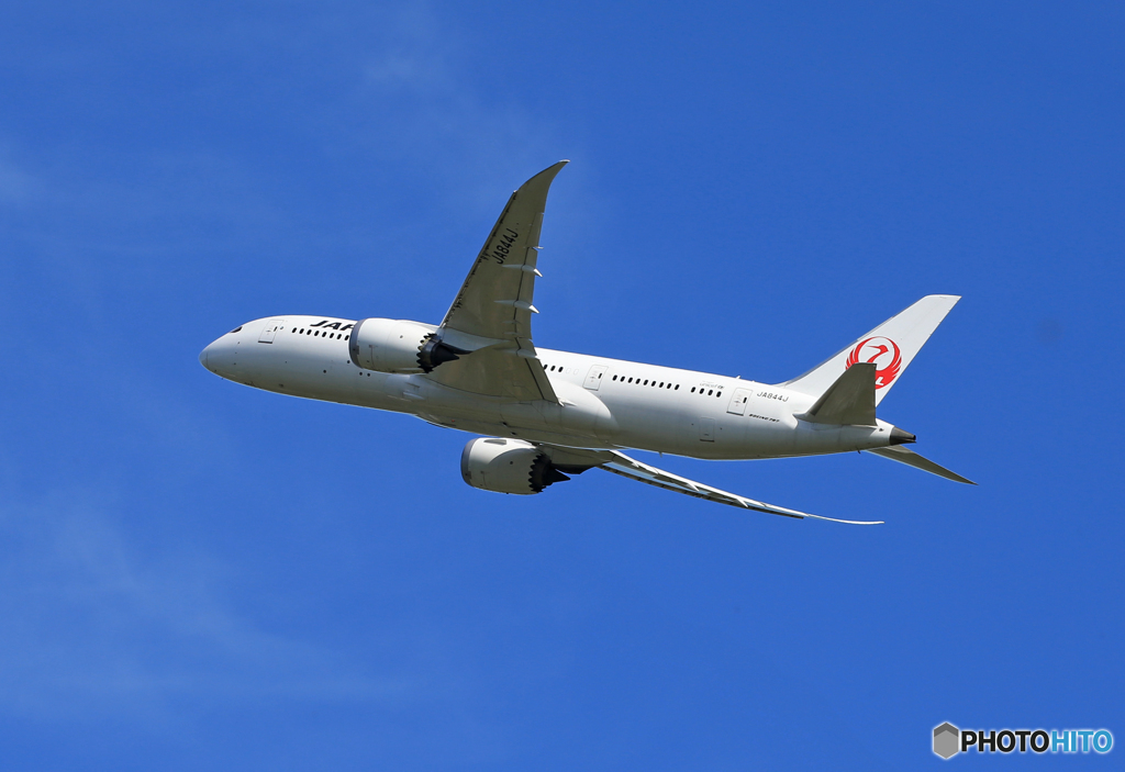 「すかい」JAL 787-8 JA844J Takeoff  Landing