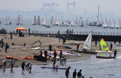 「すかい」浜　辺　の　風　景