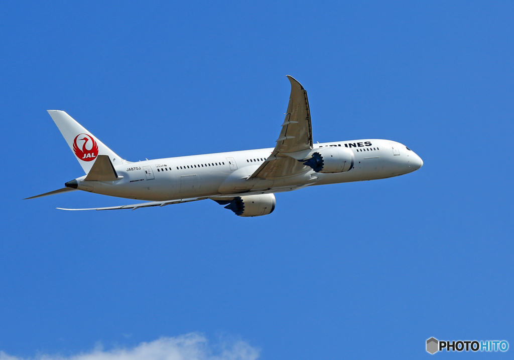 「すかい」 JAL 787-9 JA870J 飛び立ち
