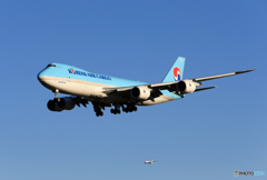 「はれー」 KOREAN 747-8 HL7610 Landing 