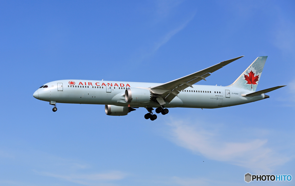 「青空」 Air Canada 787-9 C-FGDZ 着陸