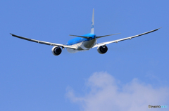  「晴れ」 KLM 777-200 PH-BVU 離陸