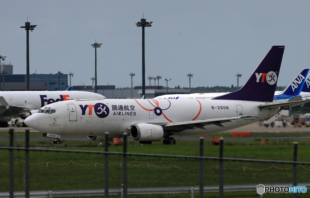 「くもり」 YTO Cargo 737-36Q B-2608 Takeoff