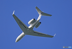 「晴れ」 プライベート上海ガルフG550 離陸