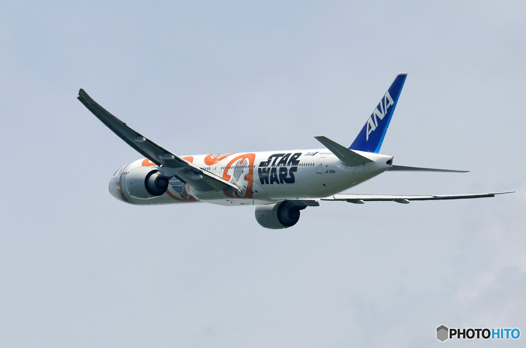 「すかい」 ANA STAR WARS JA789A 離陸です