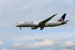 「青空」 UNITED 787-8 N26906 到着です