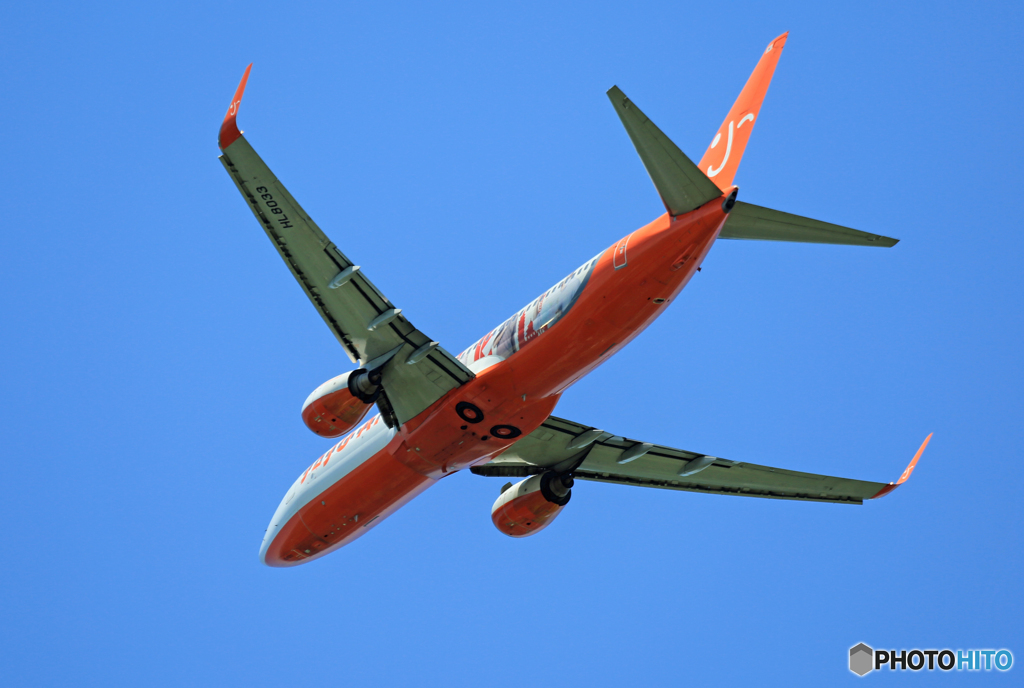 「SKY」 JEJU 737-800 HL8033 飛び立ち 