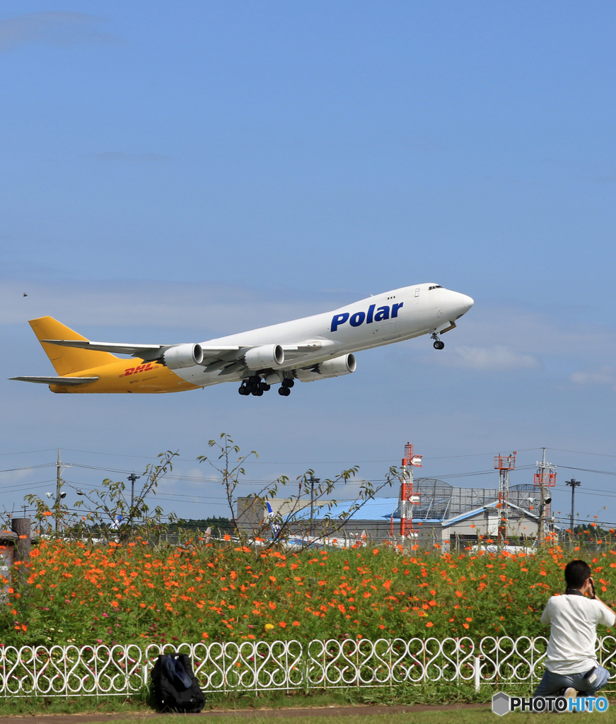 「ぶるー」 POLAR 747-87UF N857GT 飛行