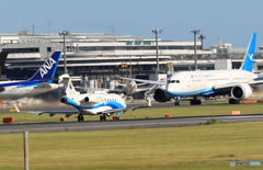 「青が大好き」 プライベート東海公務机ボンバルTakeoff