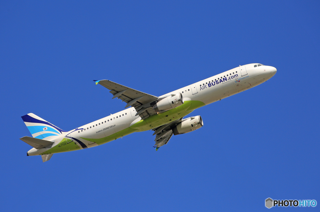 「そらー」 AIR BUSAN A321-231 HL7722 飛行