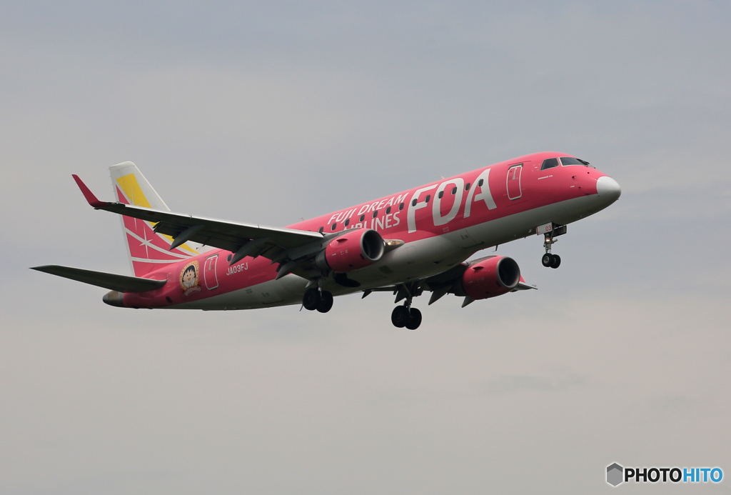 「SKY」? FDA エンブラエルERJ-175 JA03FJ 到着