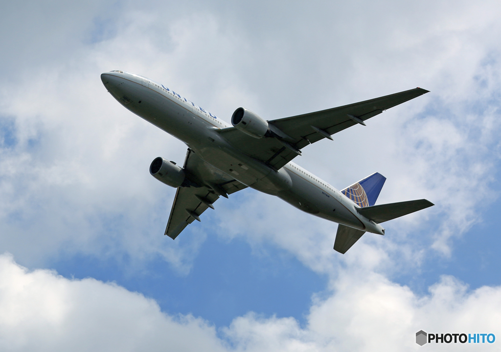 「はれー」 UNITED 777-222 N773UA Takeoff 