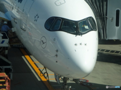 ☮ 羽田 Lufthansa A350のお顔 ☮