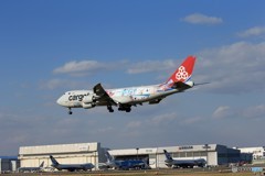 「そらー」 Cargolux 747-8 LX-VCM Landing 