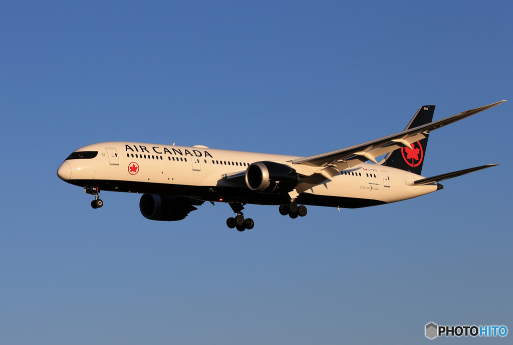 「群青」 Air Canada 787-9 C-FRTU着地前