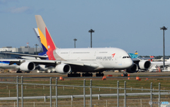 「青い日」ASIANA A380-841 HL7626 Takeoff