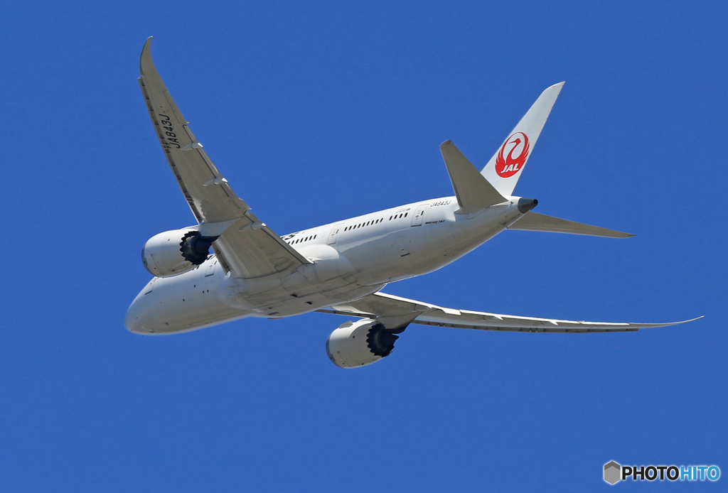 「良い天気」 JAL 787-8 JA843J Takeoff