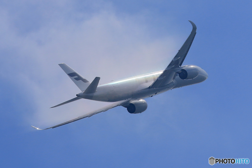 「良い空～」 Finnair A350-941 ベイパー!