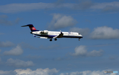 「はれー」　IBEX CRJ-702 JA06RJ 着陸