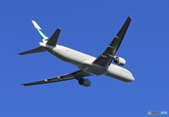 「SKY」 Cathay 777-367 B-HNN 飛行
