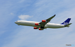 「空色」 SAS A340-313 OY-KBI 出発