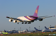 「すかい」 THAI A380-841 HS-TUC 到着です