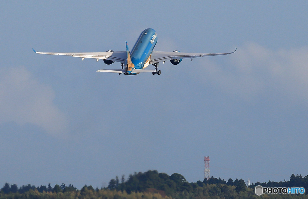 「空色」 Vietnam A350-941 VN-A887 離陸します