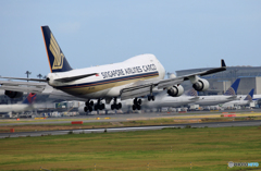 「すかい」Singapore 747-400 9V-SFO 風景