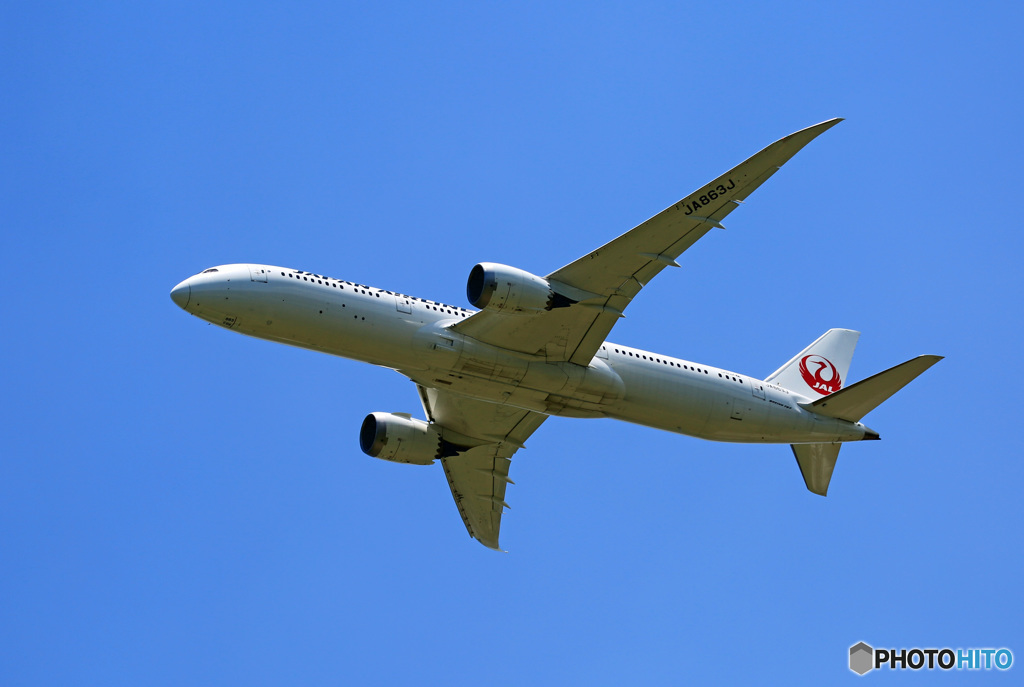 「そらー」 JAL 787-9 JA863J 離陸