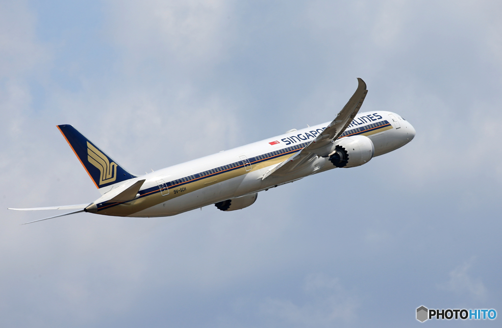 「はれ」 Singapore 787-10 9V-SCH Takeoff