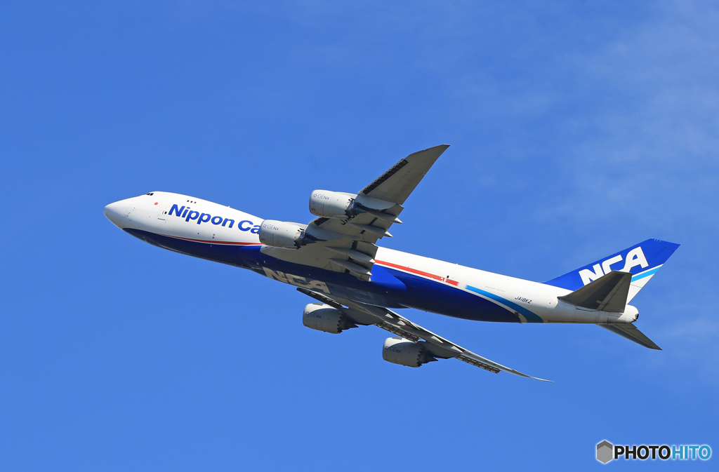「青色」NCA 747-8KZF JA18KZ 出発