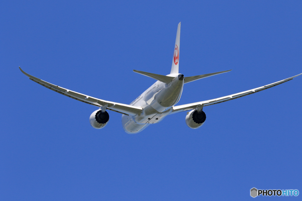 「良い天気」 JAL 787-8 JA843A 離陸