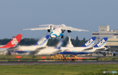 「SKY」 アンガラ航空 アントノフ An-148 飛び立ちです