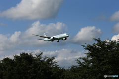  「晴れ」 Air Canada 787-9 C-FRSE  到着です