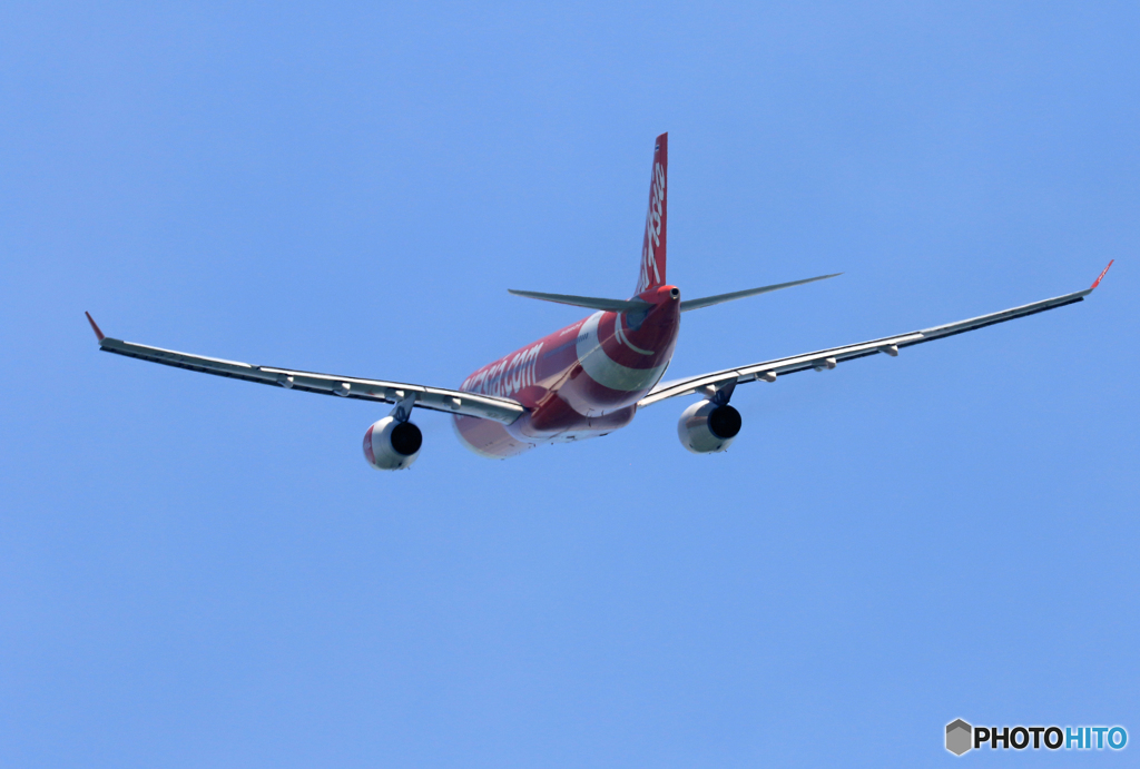 「すかい」 Air Asia A330-343 HS-XTG Takeoff