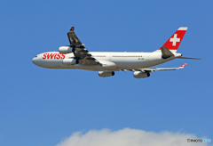 「青色が好き」 SWISS A340-313 ☮Takeoff 