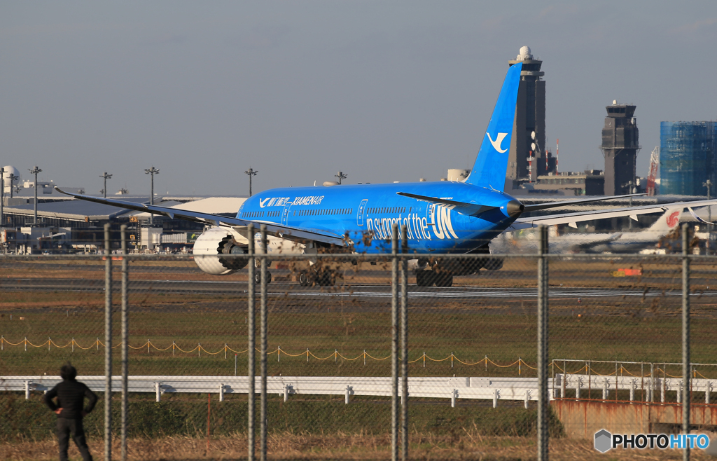 「空色」厦門航空787-9 B-1356 離陸します