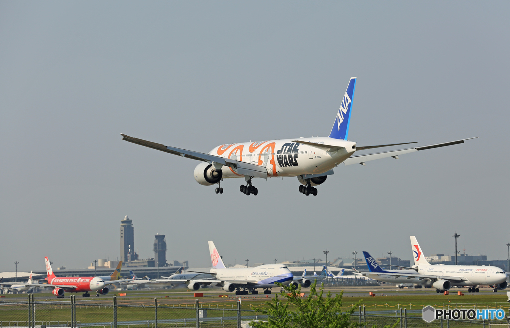 「青い空」が一番 ANA STAR WARS 来た～