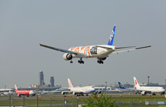 「青い空」が一番 ANA STAR WARS 来た～