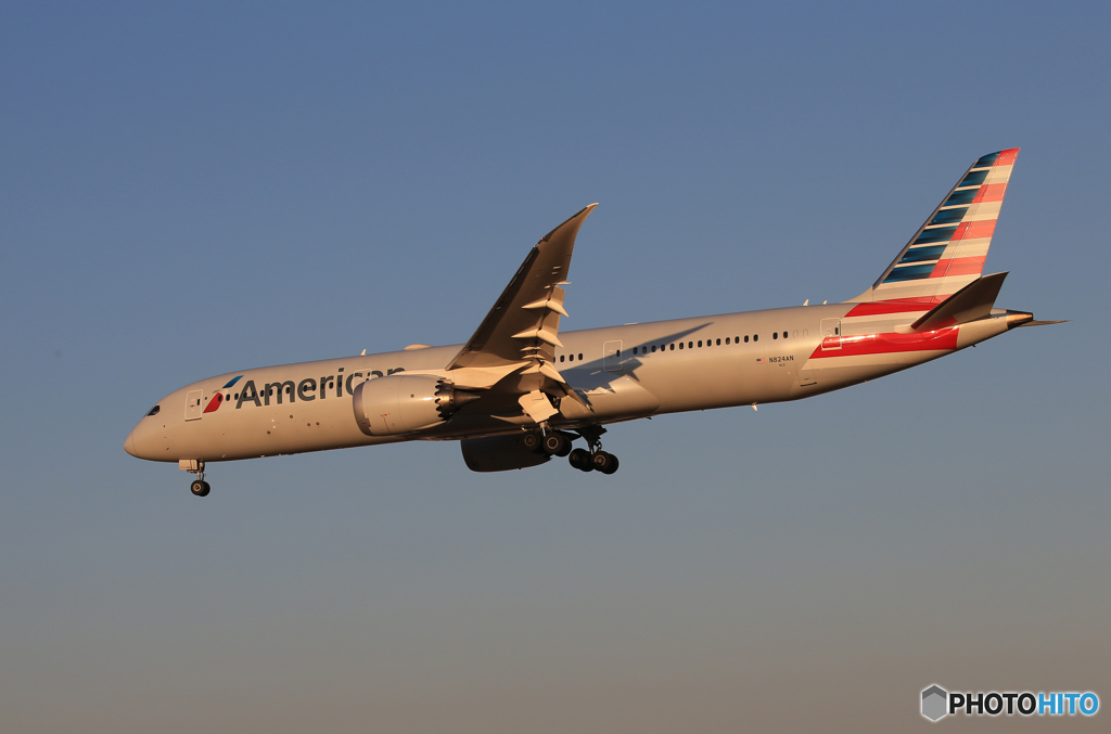 「すかい」 American 787-9 N824AN Landing