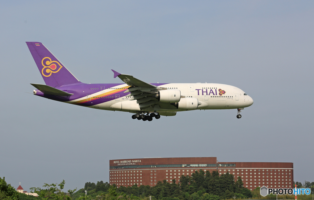 ☀「あおぞら」 THAI A380-841 HS-TUC 到着です