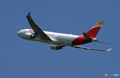 「空色」EBERIA A330-202 EC-MJA 出発