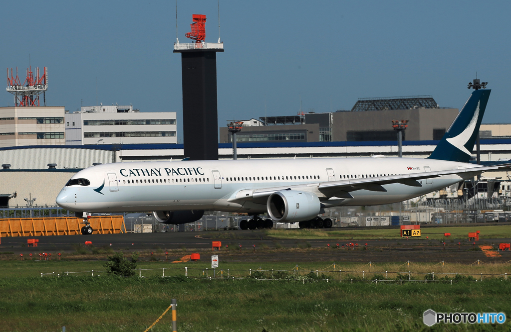 「青い日」CATHAY A350-1041 新型機 Takeoff