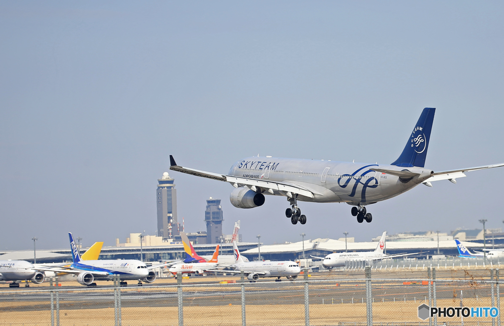 「スカイ」AEROFLOT SKY A330 VQ-BCQ空港・風景