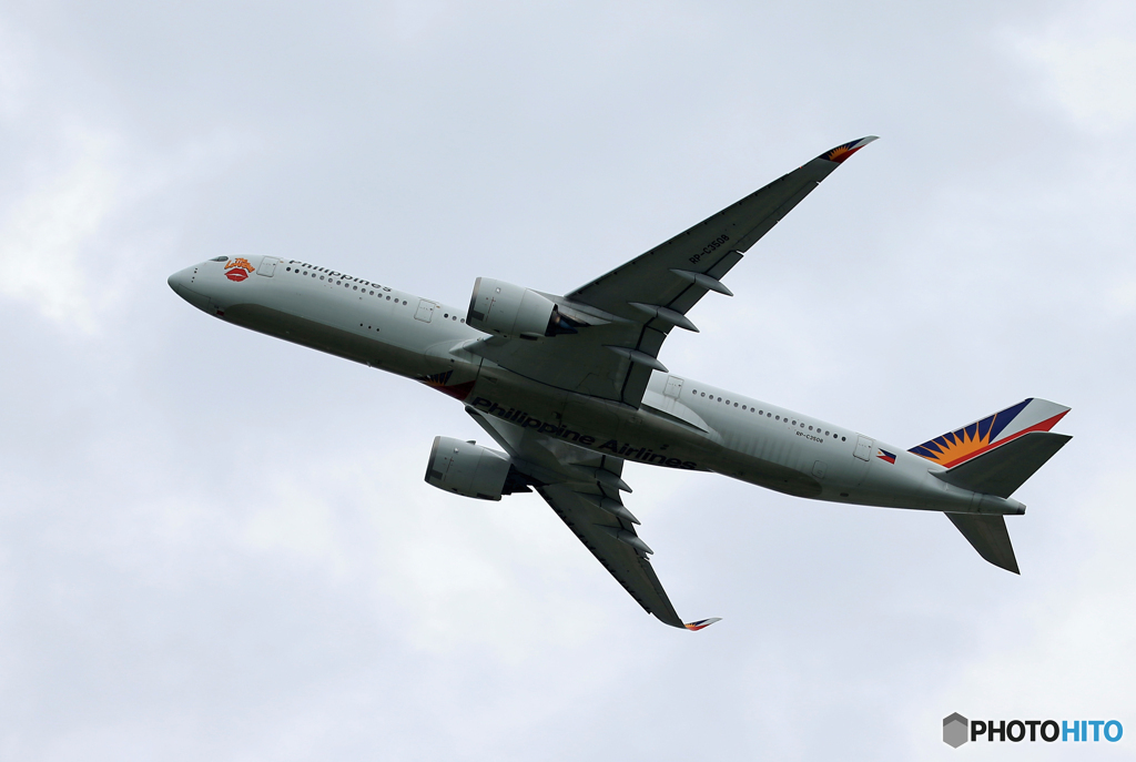 「くもり」フィリピンA350-941 RP-C3508  出発します