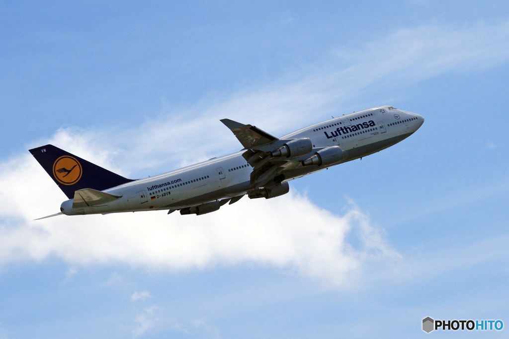 ✈ 思い出の１枚 ✈ジャンボ機　ルフトB７４７成田空港✈