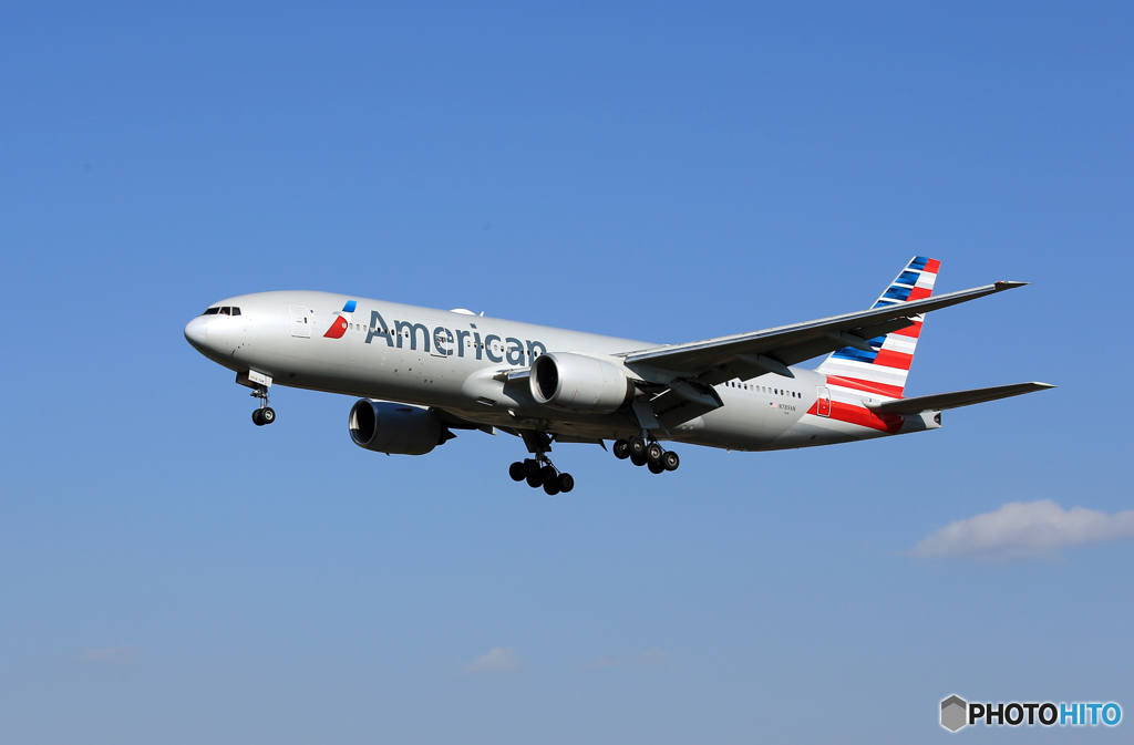「そらー」 American 777-200 N789AN Landing 