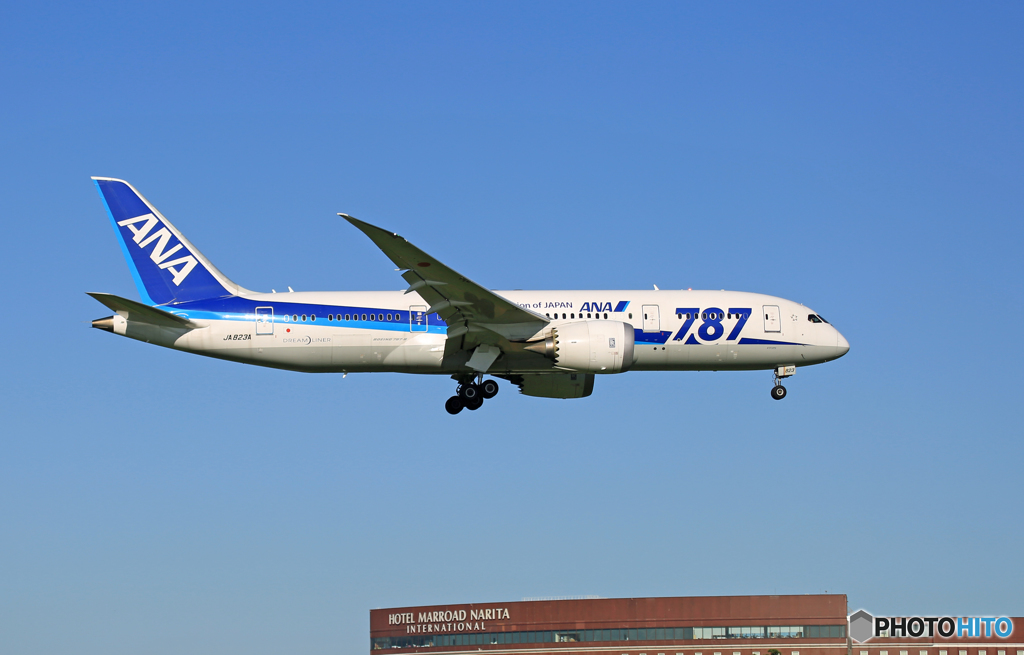 「すかい」 ANA 787-8 JA823A Landing